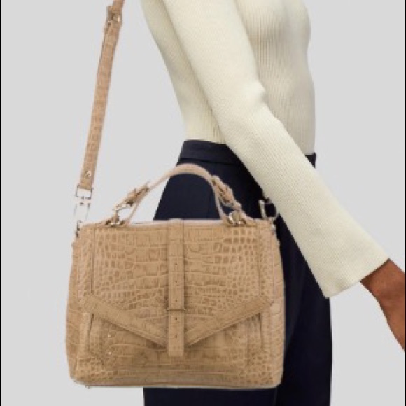 Tory Burch embossed leather satchel bag 797 - Picture 2 of 6